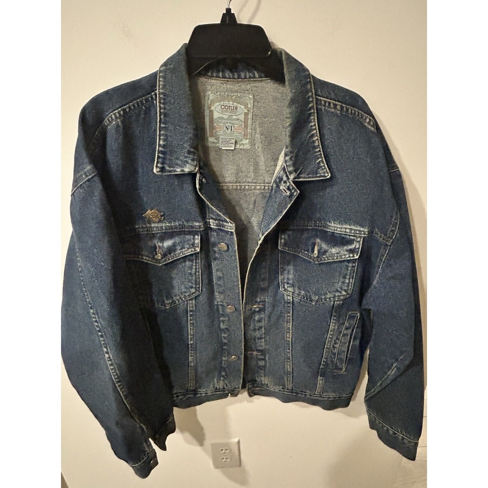 Vintage Colter Denim Jacket L Harley Davidson  Embroidered patch